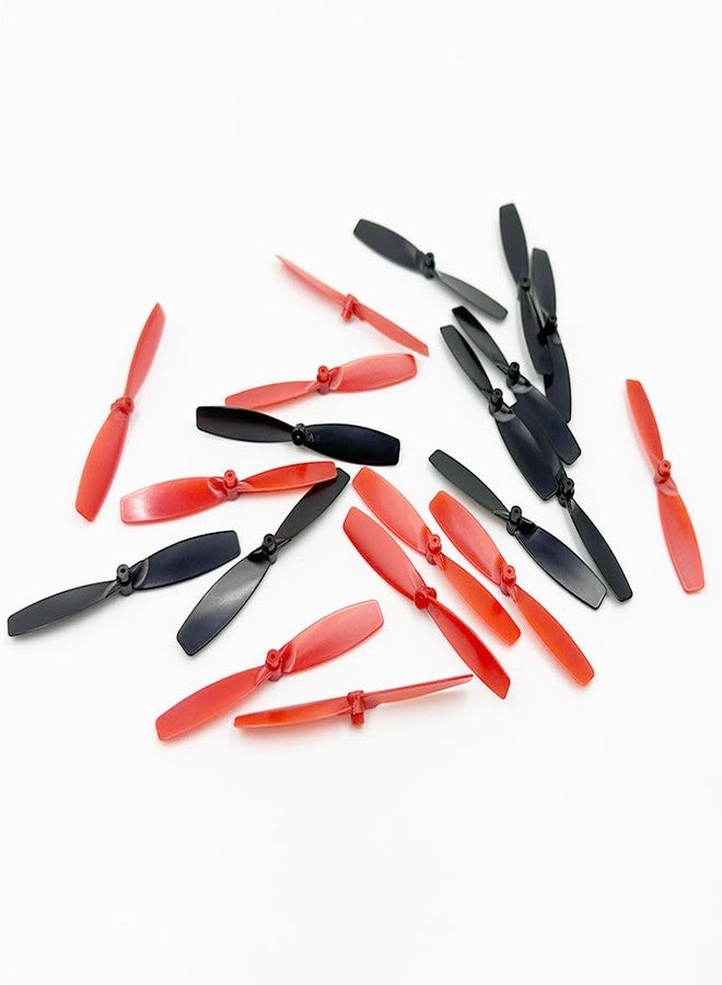 URIMPAVIDO 20PCS RC Toy Propeller 55mm 2-Blades CW CCW Propeller for RC Toy DIY Model Toy Parts (Black,Red) - Image 2